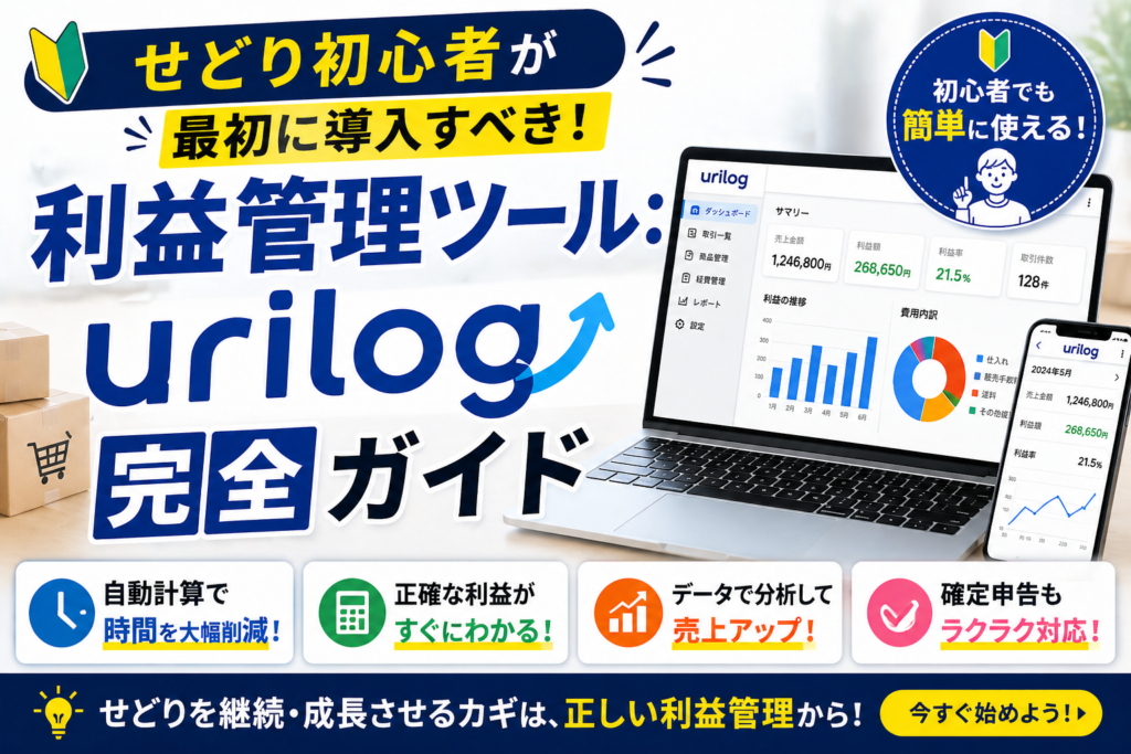 せどり初心者が最初に導入すべき利益管理ツール：urilog完全ガイド
