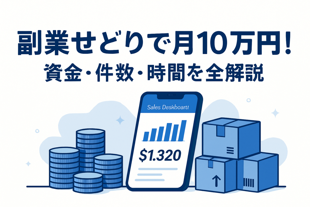副業せどりで月10万円！必要な資金・件数・時間を全部解説