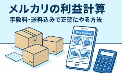 メルカリの利益計算、手数料・送料込みで正確にやる方法