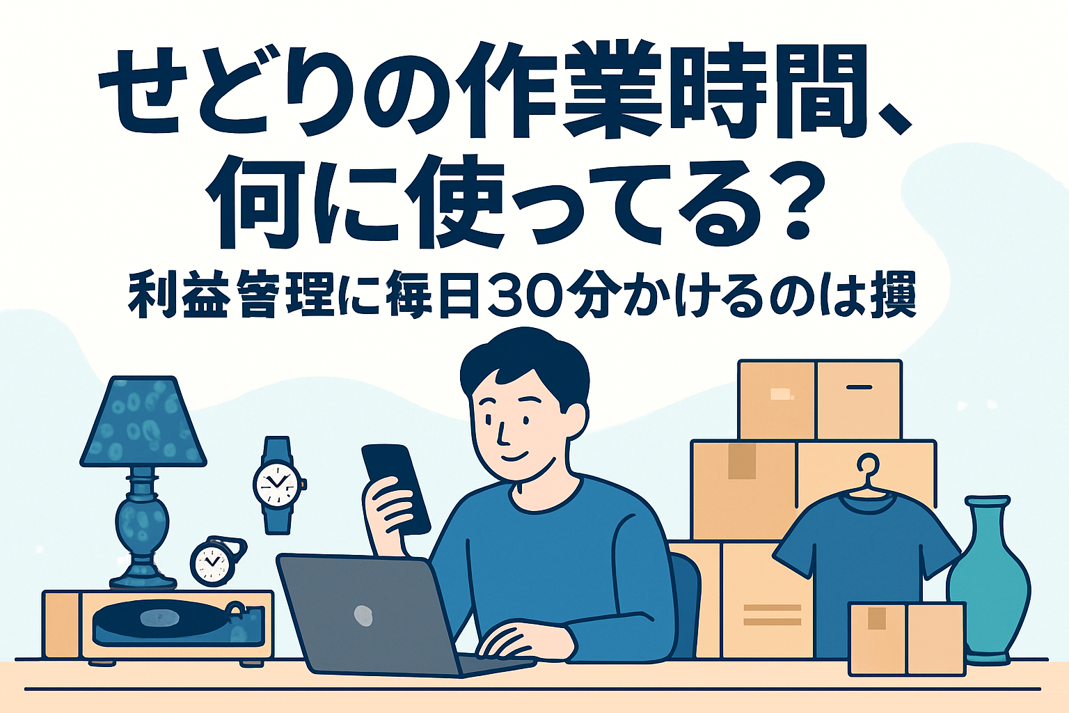 せどりの作業時間、何に使ってる？利益管理に毎日30分かけるのは損だという話