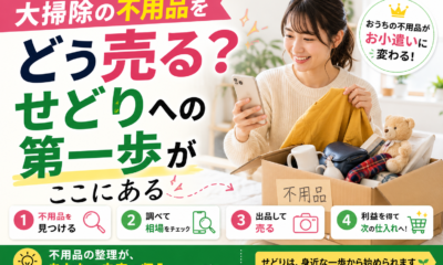 大掃除の不用品をどう売る？せどりへの第一歩がここにある