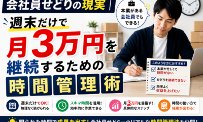 会社員せどりの現実｜週末だけで月3万円を継続する時間管理術